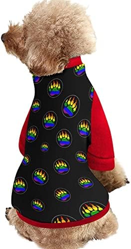 FunnyStar LGBT gay pride Rainbow medvjedi šap Print PET dukserice sa pulovernim puloverom za pse za pse