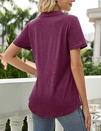 Kistore ženski Polo T majice V izrez Ljeto Basic Tops Fashion 2023 Poslovna casual radna bluza S-XXL