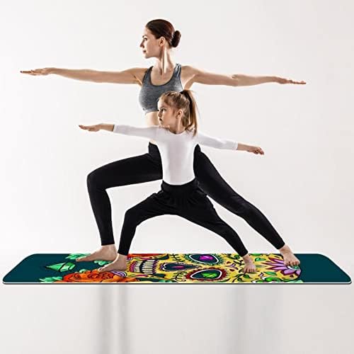 Sve namjene Yoga Mat Vježba & Vježba Mat za jogu, tropsko lišće zeleni moderni palminog lista