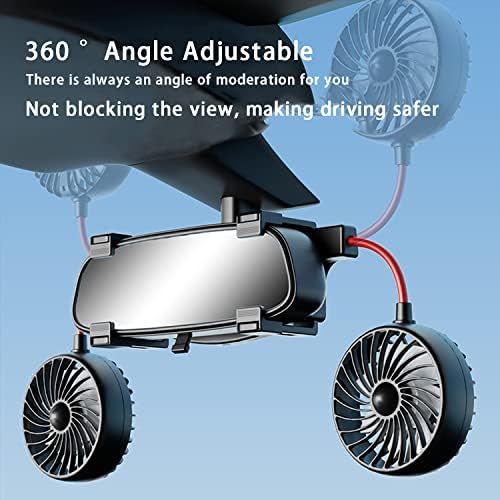 Ventilator za automobile Purhyac 12 / 24V USB ventilator za hlađenje automobila za unutrašnjost automobila