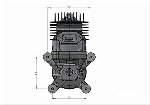 MxBaoheng 55cc plinski motor 5,5hp / 8500RPM nadogradnja sa DLE55 zadnjeg ispušnog benzina