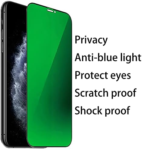 BWEDXEZ 2 kom Anti-plava privatnost kaljeno staklo ogledalo anti-špijun zaštitu ekrana Anti-Peeping Film