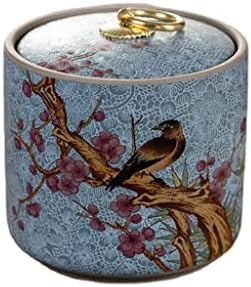 Xmtxzym emajlirana keramička tegla sa poklopcem Creative ručno obojena dekorativna pečat kanister za čaj