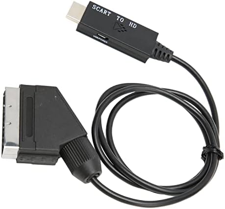 Scart HD multimedijski interfejs adapter, HD 1080P Fleksibilni pretvarač kabel DC 5V utikač i reprodukcija