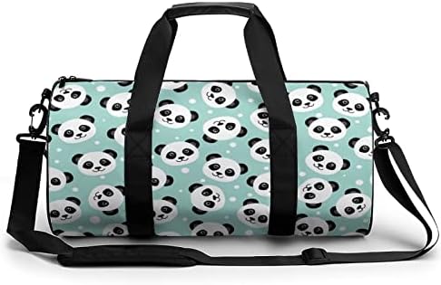 Slatka Panda sportska torba za teretanu Weekender Carry On tote putne torbe sa naramenicom za košarkašku