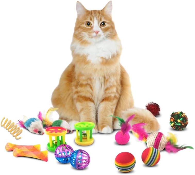 Yocvikey igračke za mačke, igračka za mačiće sa sklopivim duginim tunelom za mačke, igračka
