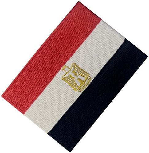 Egipatska zastava vezeni zakrpa Egipatsko arapsko gvožđe na šivanju na nacionalnom amblemu