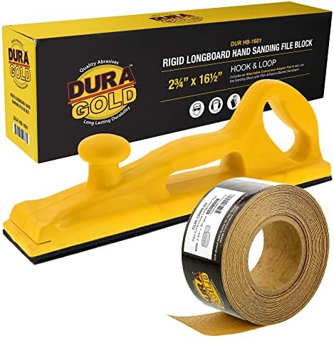 Dura-Gold Pro serija čvrsti Longboard ručni Brusni blok datoteka sa kukom & petlja za podršku i psa podloga za