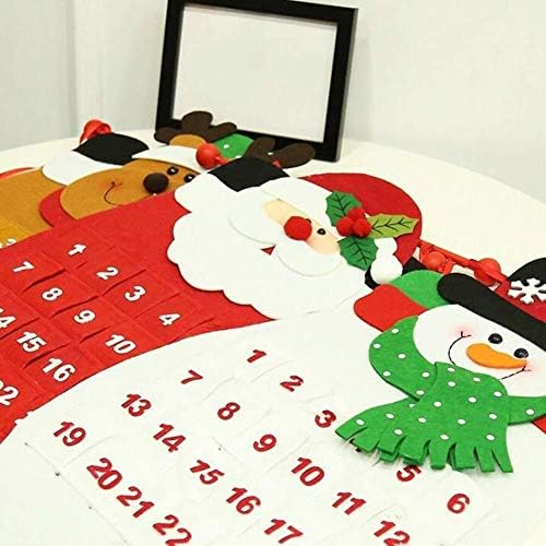 Wangxiaoyue Umjetna božićna jelka Božićni ukrasi stereoskopski zidni kalendar Santa Claus kalendar snjegović