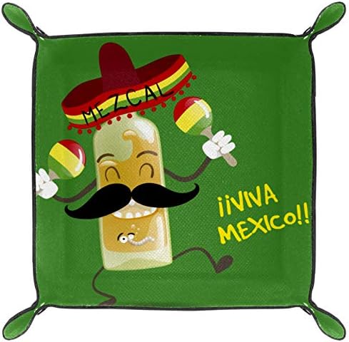 Lyetny Slatko Funny Cartoon Mexican Tequila Obrazac Organizator Skladište za skladištenje kreveta Beddide Caddy