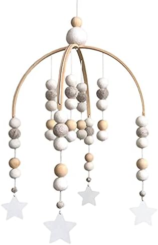 Pokretno Zvono za Vjetar, Nordijski stil, sa vunenim kuglicama, drvene Ornament viseće igračke, za djecu dojenčad,