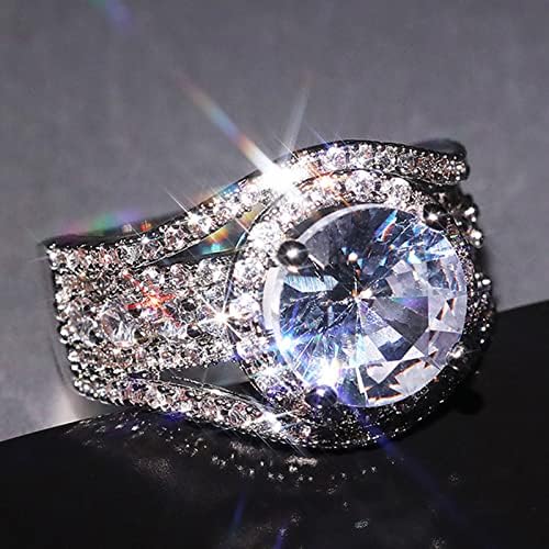 Dijamantni prstenovi Dame Prstenovi dame Dame Companion Prstenje prstenje prstenje Vintage prstenovi Klasične nakit Djevojke Ženske vjenčane poklone