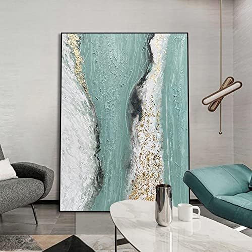 ZZCPT ručno oslikana uljana slika na platnu, apstraktna tekstura dekorativna slika na trijemu moderna minimalistička
