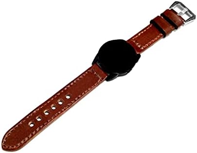 Nickston tamno smeđa četkani originalni kožni pojas Kompatibilan je sa Samsung Galaxy Watch 3 41mm, sat