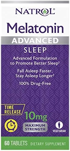 Natrol Melatonin Napredne tablete sa vitaminom B6, pomaže vam da zaspite brže, ostanite zaspali duže,
