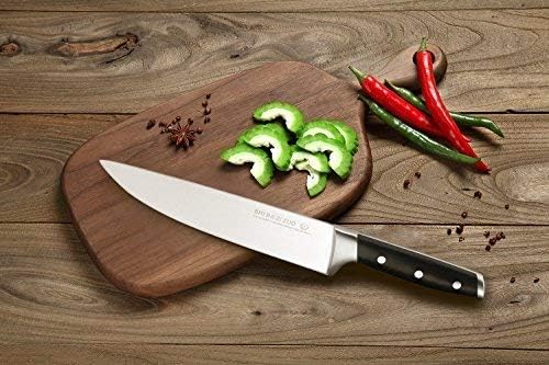 Shi BA Zi ZUO Nož Set 2 kom kuhinjski nož 7 inčni Santoku nož i 8 inčni Chef nož za domaćinstvo i poklon