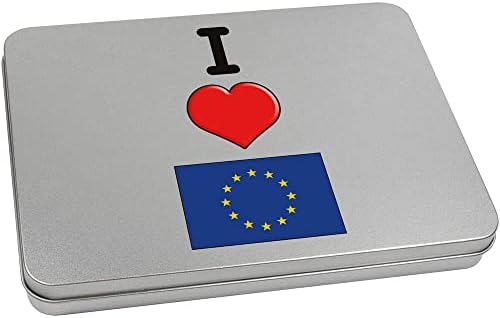 Azeeda 'Volim EU' Metal šarkeni kosilica / kutija za odlaganje