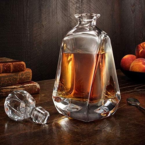 Liquor-decanters Whisky Glass Decanter, 700ml Crystal Decanter Whisky čaše, savršen za dom,