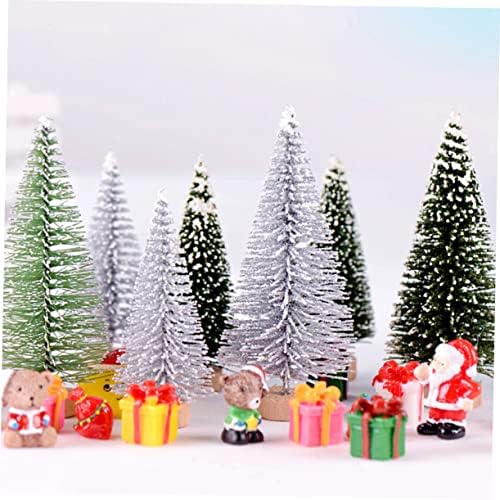 Totority Božićno drvsko dekor za kućni ukrasi za ukrase za kućno predstaviti ukrase minijaturne