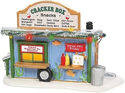 Odjel 56 Snow Village Cracker kutija Snack Snack Building Figurine 6007627