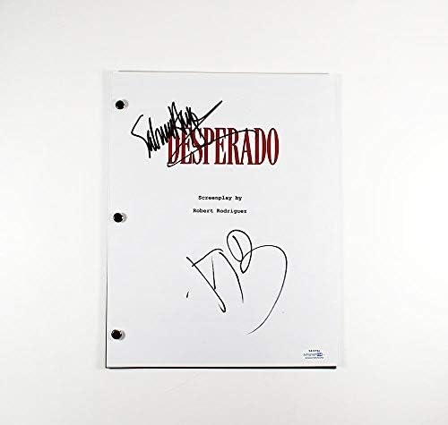 Desperado Antonio Banderas i Salma Hayek autogramirani scenarij Autoframcoa ACOA certificirani autentični COA