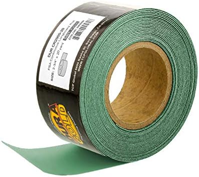 Dura-Gold Premium 1500 zeleni Film PSA Longboard brusni papir 20 Yard Long Continuous Roll, 2-3/4