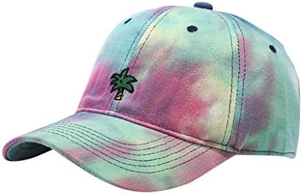 Bejzbol šešir-obojeni u unisex podesivi tropski tropski vjetar kokosov drvo otisak izdržljiv udoban