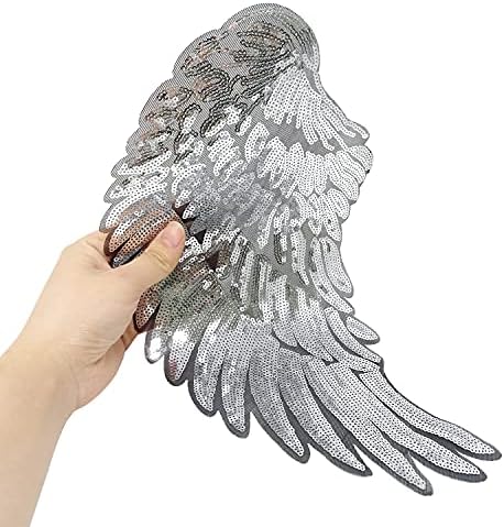Honbay 2 par Cijena Anđeoska krila Iron na krmama Bling Wings izvezeni aplicira za jakne za platnu