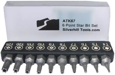 ATK67 sigurnosni Bit sa 6 tačaka sa sigurnosnim bitovima, za ručicu odvijača za bitove od 1/4 inča.