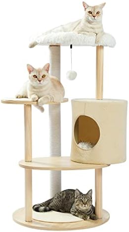 Mjwdp Cactus Cat Tree Cat Tower sa sisalom daskom za grebanje za zatvorene mačke Cat Condo Kitty Play House