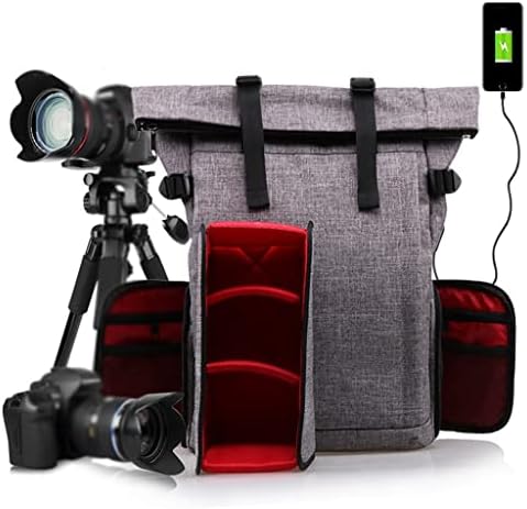 YFQHDD Photo multifunkcionalna vodootporna poliesterska torba sa USB portom DSLR kamera ramena ruksak