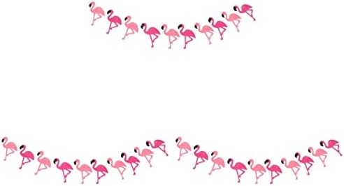 Abaodam 3pcs Havajska ljetna plaža Flamingo Dekorativna zabava m Netkani dekor ukras za bunčanje