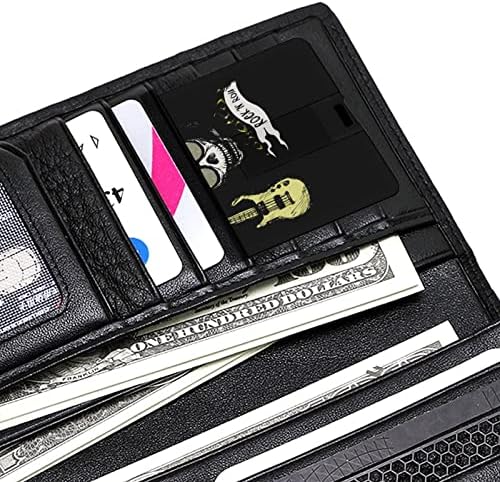Skull Rock Roll USB Flash Drive Kreditna kartica Dizajn USB Flash Drive Personalizirani memorijski štap tipke