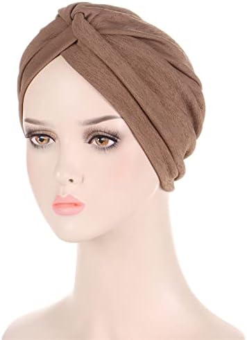 Bddviqnn pokrivala za glavu kapa kapa za žene, Žene turbani čvor unaprijed vezana kapa kapa headwraps šeširi