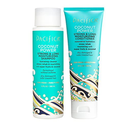 PACIFICA Beauty Coconut Power Strong & amp; dugi hidratantni šampon za suhu + oštećenu kosu, Vegan &