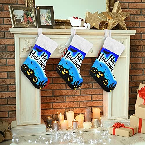 Alaza Božićne čarape Sretna Halloween Noćna klasična personalizirana velika uređenja čarapa za obiteljski