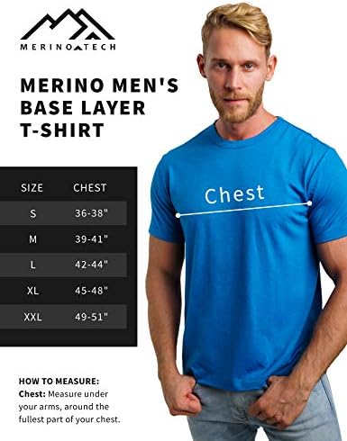 Merino.Tech Merino vunena majica MENS - organsko merino vunena vunena vuna