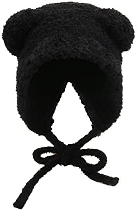 FantasyGears Y2K medvjedi uši Beanie Crochet Hat za žene, kawaii topli pleteni utočani zimski šešir Alt