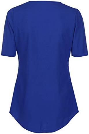 Žene ležerne vrhove košulja dame na vratu patentni patentni majica bluza za bluzu tie top dame vrhovi