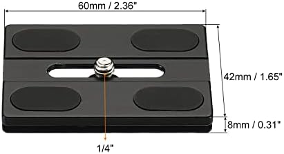 PATIKIL statiop ploča za brzo otpuštanje s vijkom D-prstena, fotoaparat za montažni nosač za montažu kamera