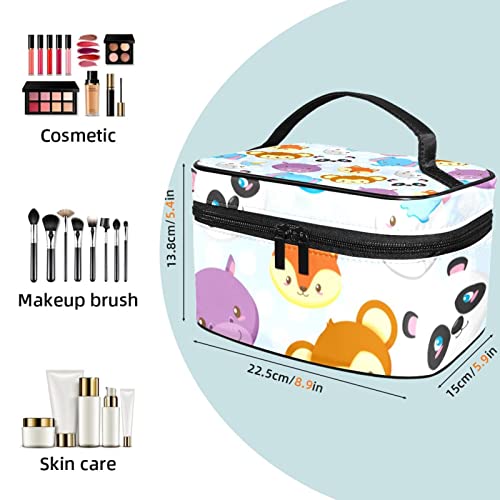 Životinjska lica Velika kozmetička torba Travel Makeup Organizator predmeta za žene Djevojke