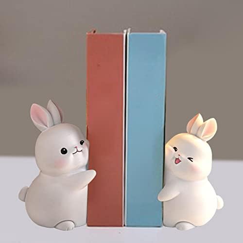 1 par slatkih držača za knjige - smole figurice životinjskog oblika krajevi knjiga - stolna