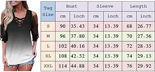 Modni spajanje Criss Cross Tip Tipca Thirt Ženska majica Osnovna estetska bluza vrhova kratkih rukava