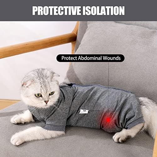 Cat Surgical Recovery Suit Professional za muške ženke psa rane na trbuhu konus e-ovratnik alternativa,