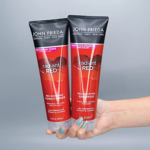 John Frieda Radiant Red šampon za crvenu kosu, pomaže u poboljšanju nijansi crvene kose, sa Narom i vitaminom