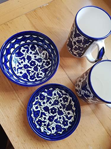 Armenska keramička posuda za kućne radove keramičke plave i bijele posude