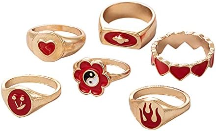 Yistu ženska godišnjica prstena u obliku srca u obliku srca personalizirani prsten svježi kreativni prsten