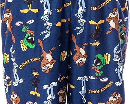 Looney Tunes Boys ' Daffy Duck Bugs Bunny Taz Marvin Martian Allover Toss Print Lounge Sleep Pidžama Pantalone