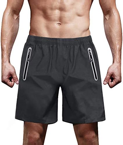 Magcomsen muških 7 trčanja Kratke hlače Brze suho reflektirajuće planinarske kratke hlače sa džepovima sa zatvaračem