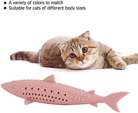 01 02 015 CAT silikonska riba igračka, interaktivna mačka Catnip igračka za kućne ljubimce